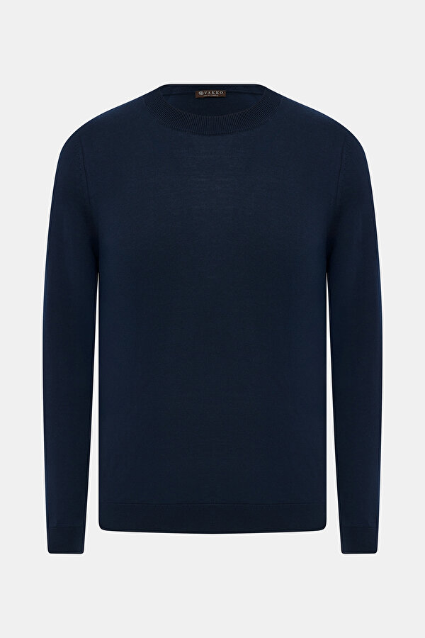 NAVY BLUE POLO NECK LONG SLEEVE