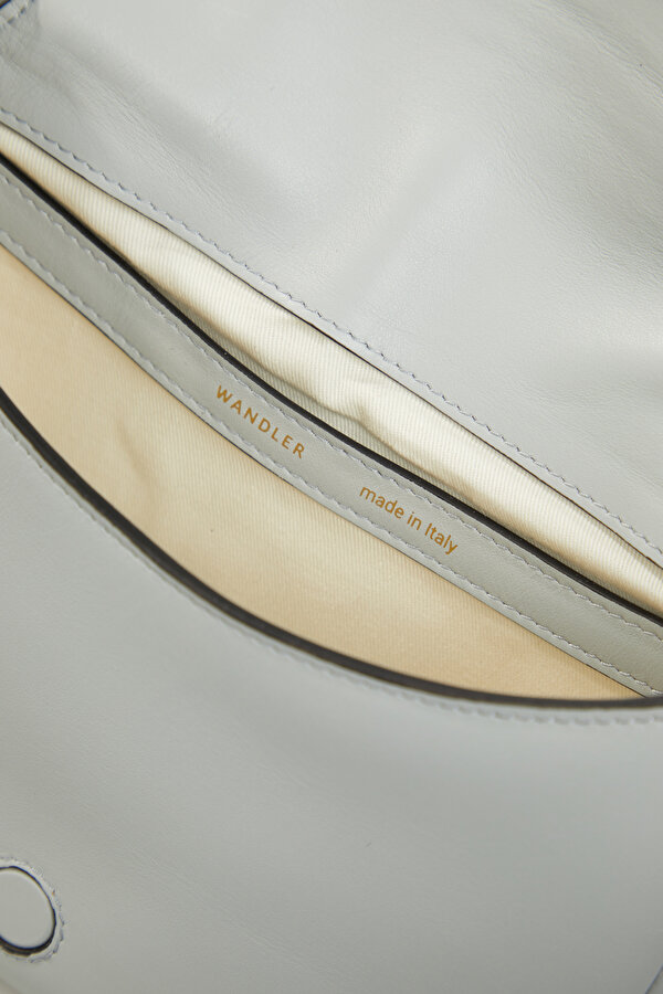 LIGHT GREY LEATHER BAG 6