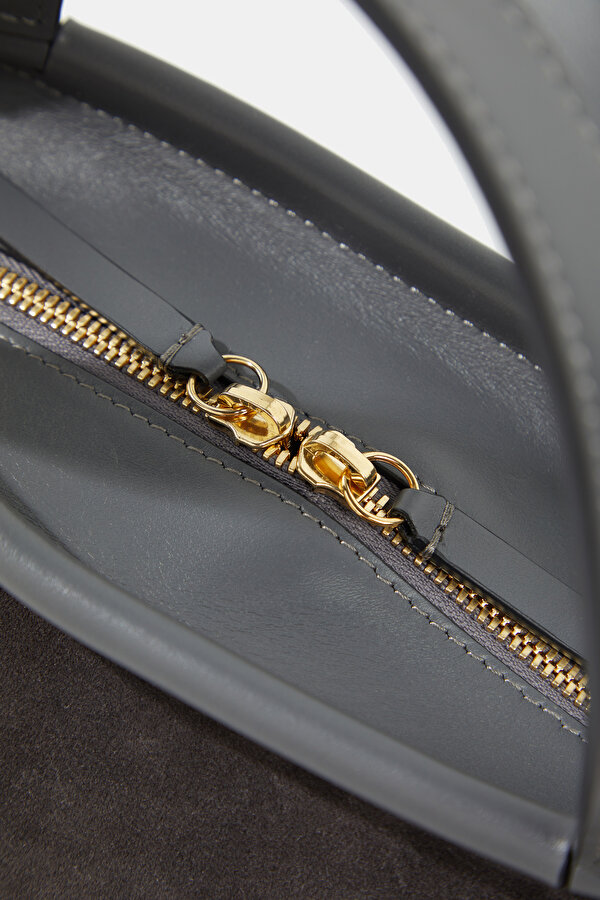 ANTHRACITE LEATHER BAG 6