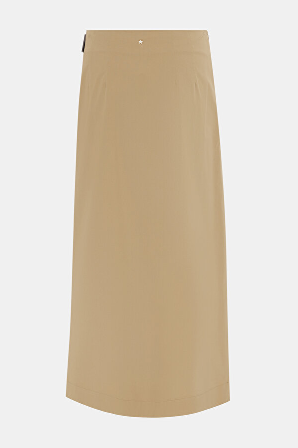 DARK BEIGE MIDI SKIRT 7