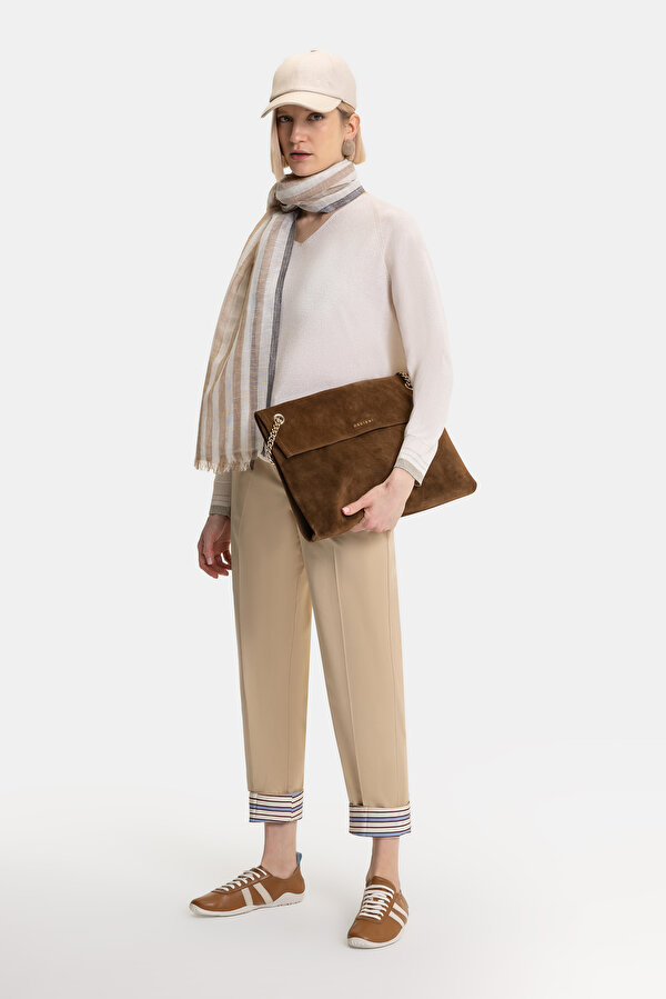 MAROON WIDE LEG TROUSERS