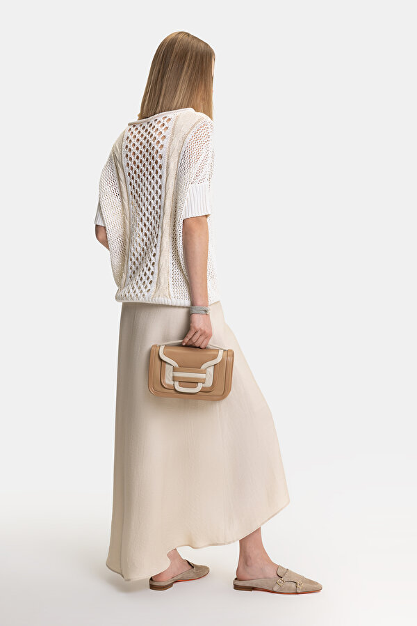 BEIGE BASIC / ROUND NECKLINE TRICOT 6