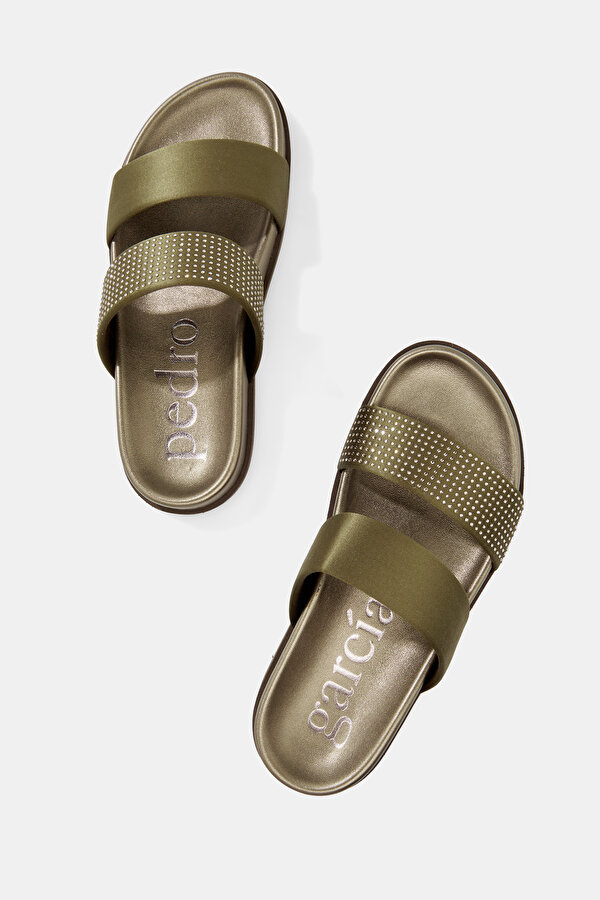 KHAKI LEATHER SLIPPER 6
