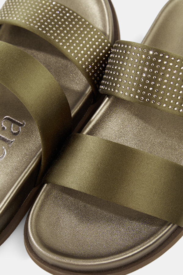 KHAKI LEATHER SLIPPER 7