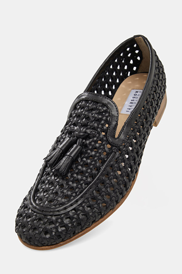 BLACK LEATHER SHOE 6