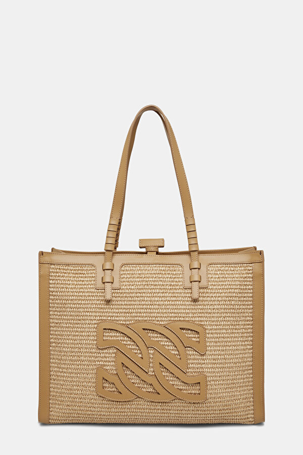 BEIGE LEATHER BAG