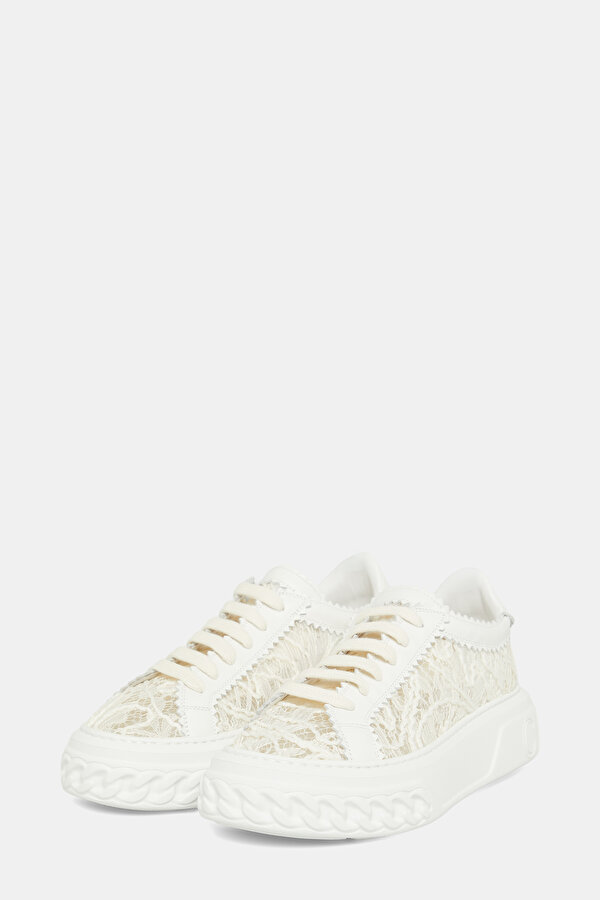 ECRU LEATHER SHOE 2