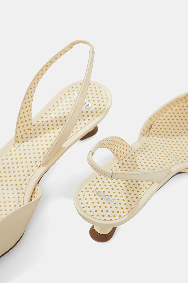 ECRU LEATHER SHOE 6
