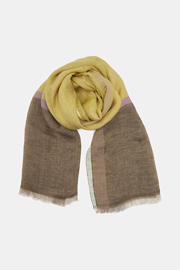 PURPLE LINEN SHAWL 2