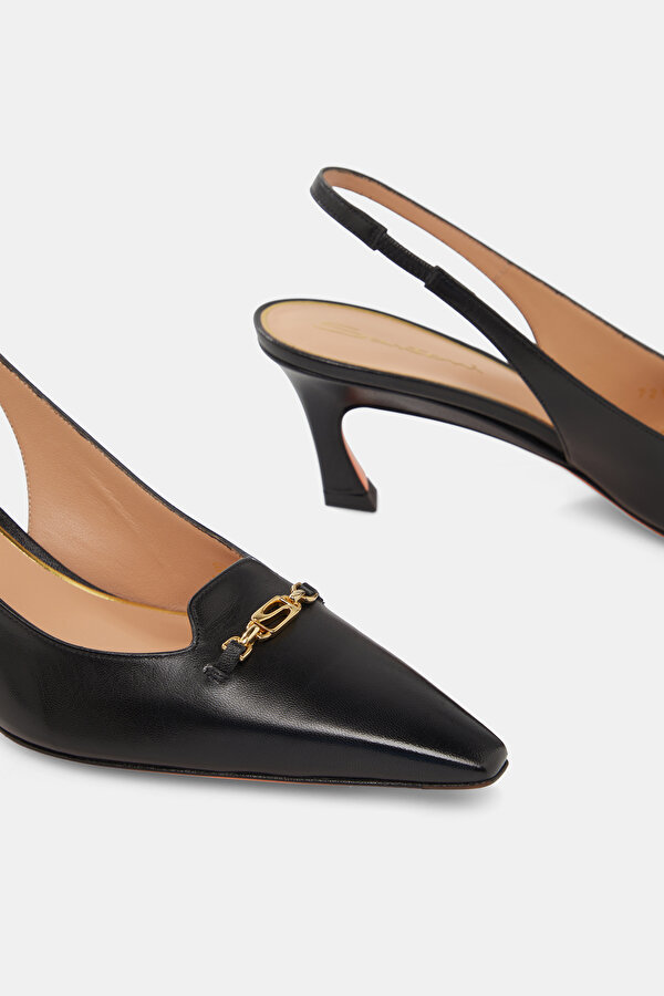 BLACK LEATHER SHOE 6