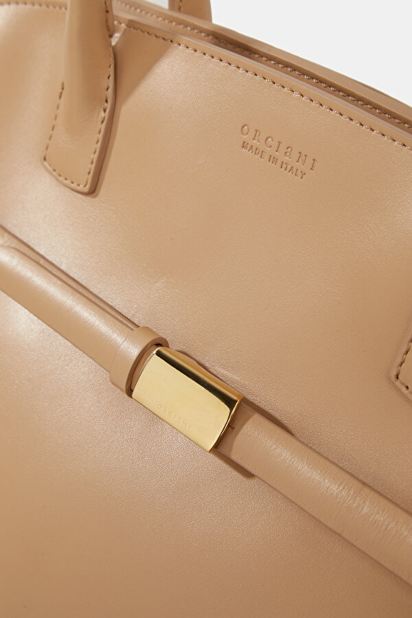 BEIGE LEATHER BAG 7