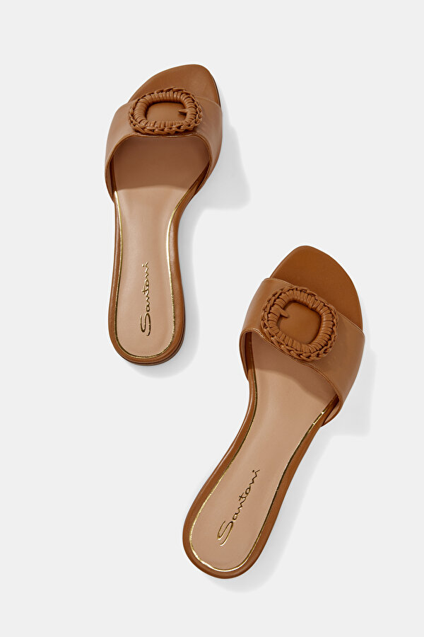 TAN LEATHER SLIPPER 7