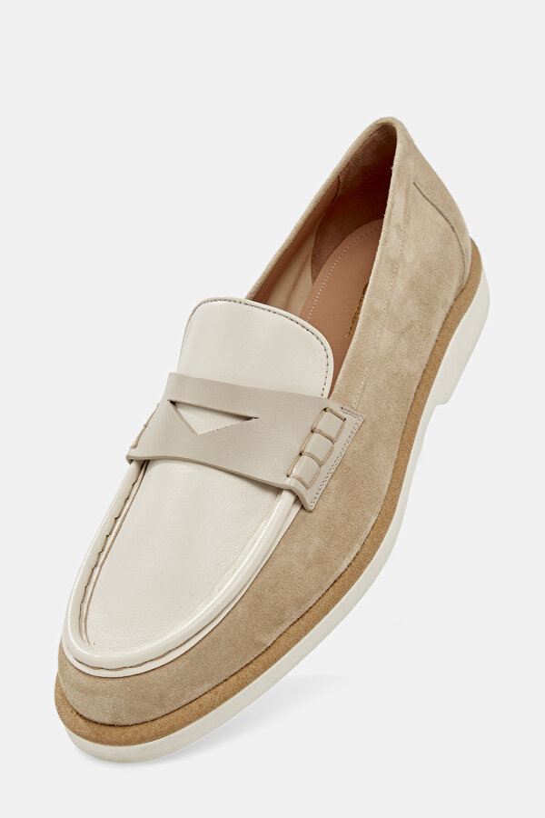 GREY LEATHER SHOE 7