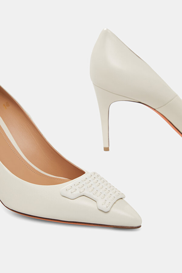 WHITE LEATHER SHOE 6