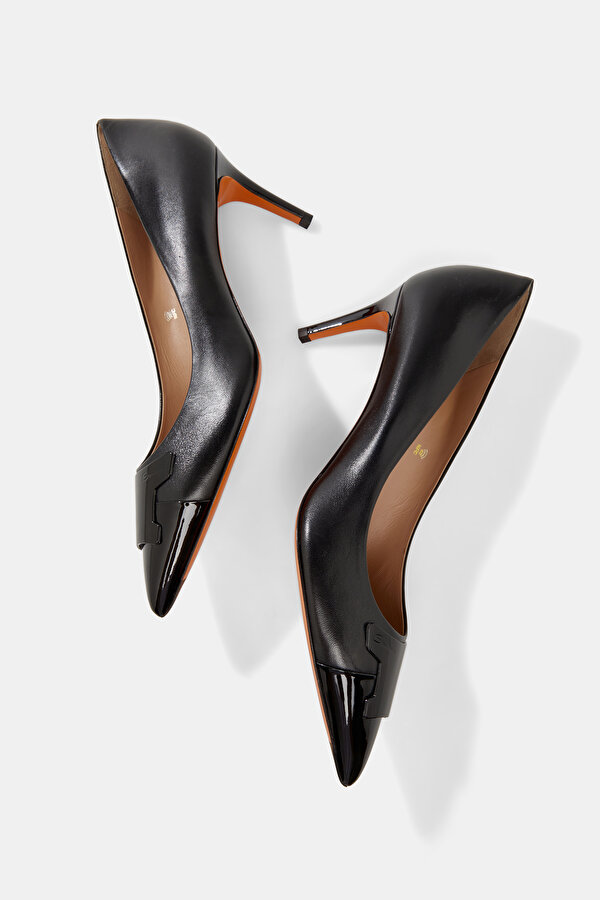 BLACK LEATHER SHOE 6