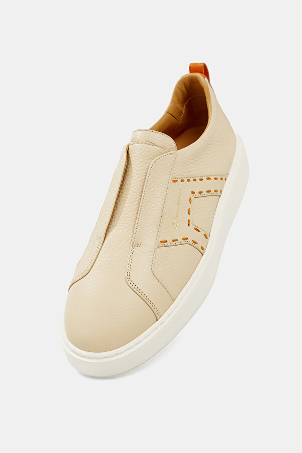 BEJ DERİ SNEAKER 6