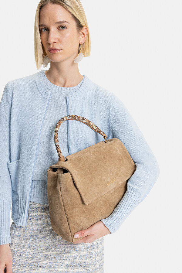 CAMEL LEATHER BAG 7