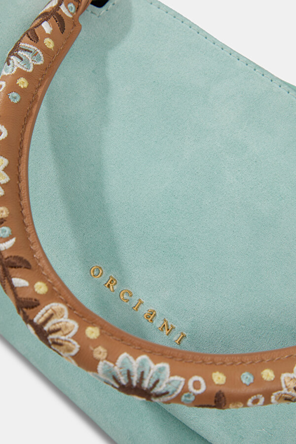 TURQUOISE LEATHER BAG 6