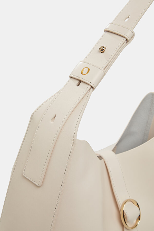 ECRU LEATHER BAG 6