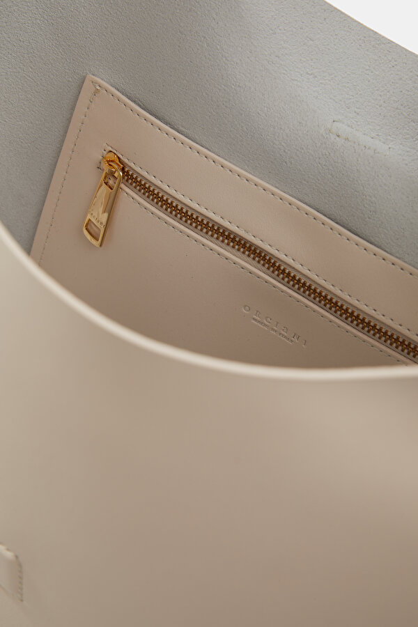 ECRU LEATHER BAG 7