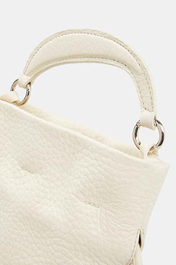 ECRU LEATHER BAG 6