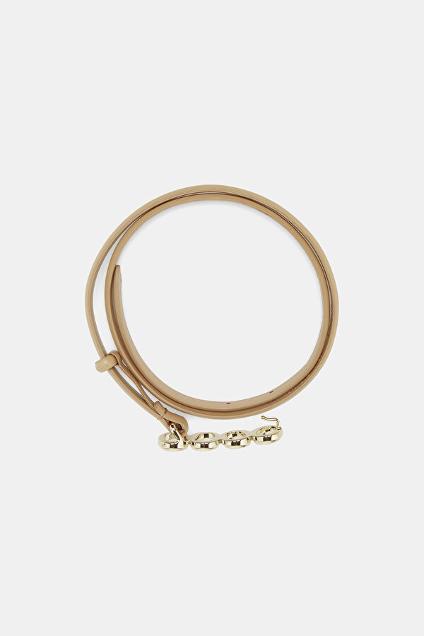 BEIGE LEATHER BELT 2