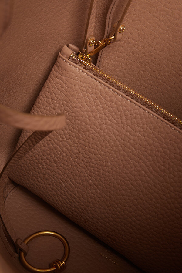 CAMEL LEATHER BAG 6