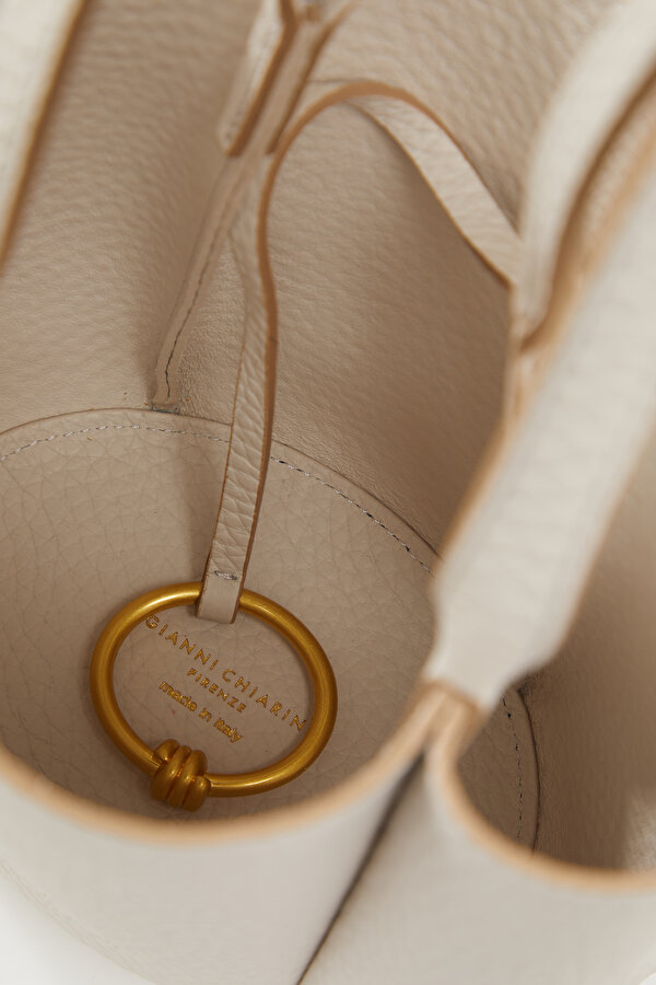ECRU LEATHER BAG 6