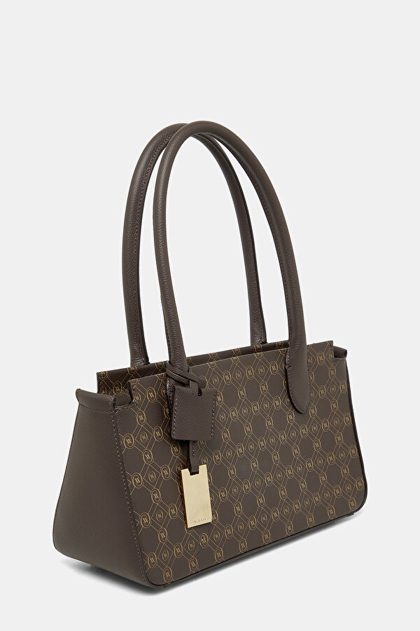 KAHVE MONOGRAM DERİ ÇANTA 2
