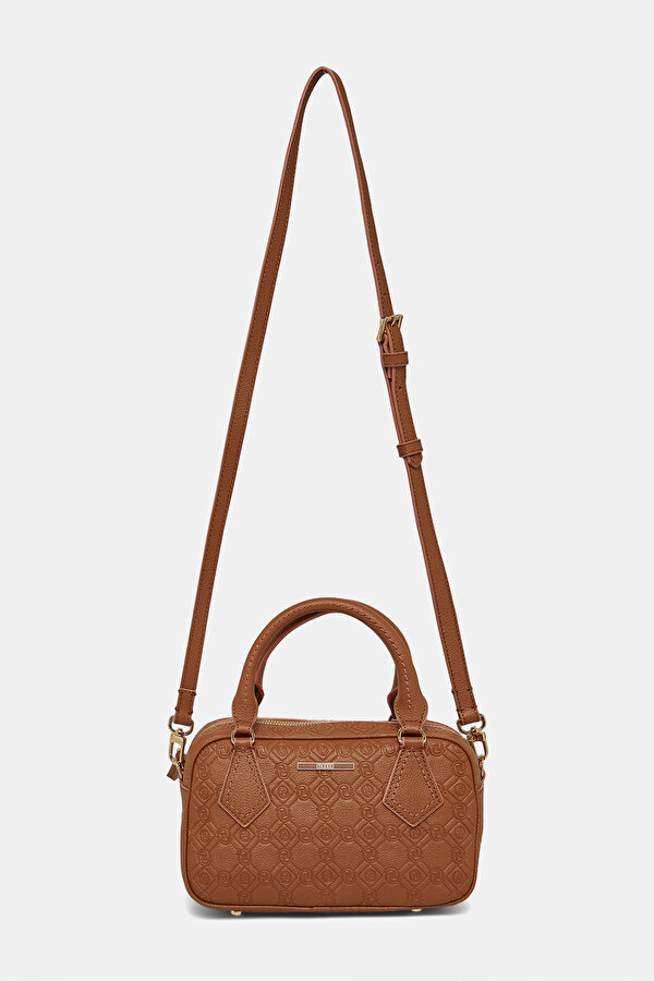 TAN MONOGRAM LEATHER BAG 2