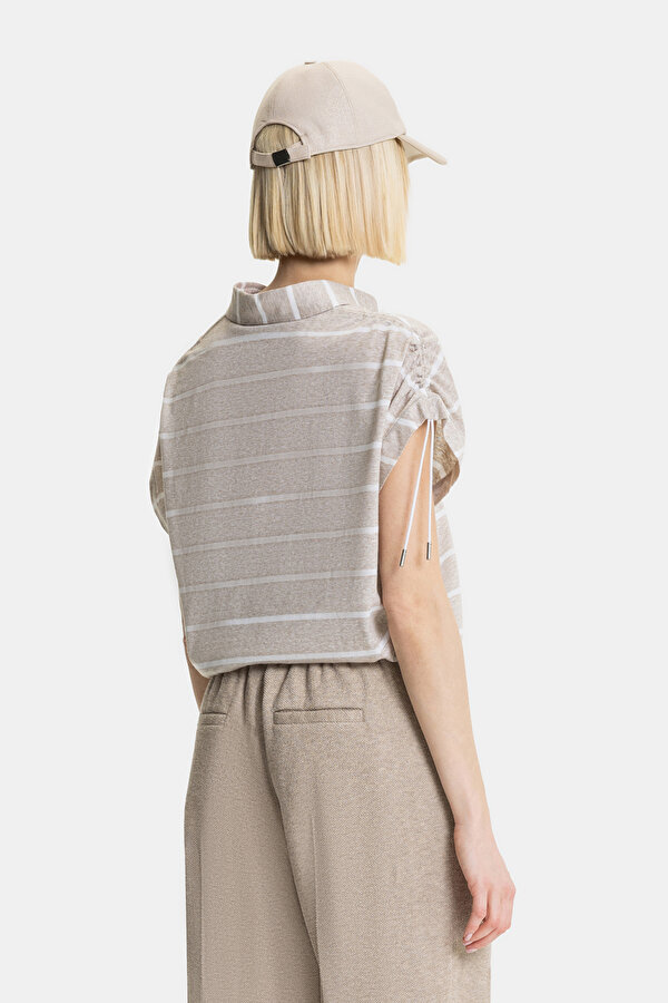 WHITE POLO NECK SHORT SLEEVE TSHIRT 2