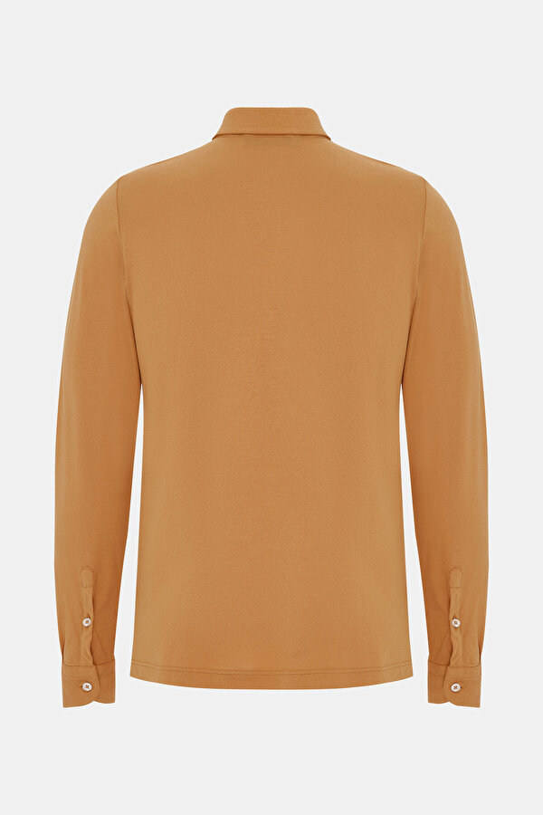 ORANGE POLO NECK LONG SLEEVE TSHIRT 7