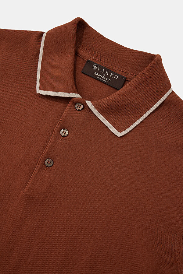 BRICK POLO NECK SHORT SLEEVE TSHIRT 7