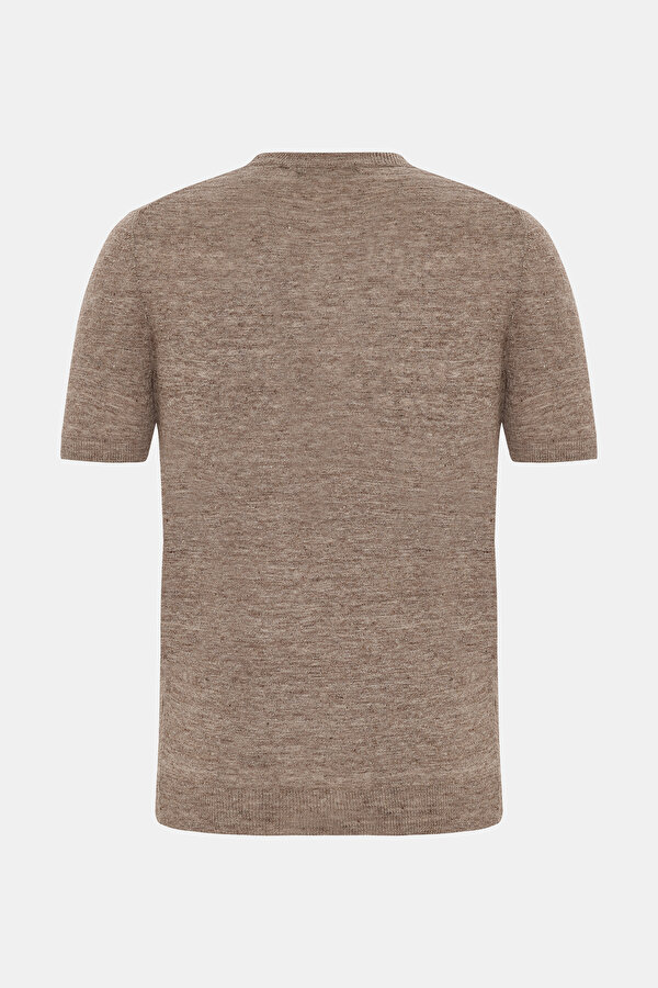 BEIGE BICYCLE COLLAR SHORT SLEEVE TSHIRT 6