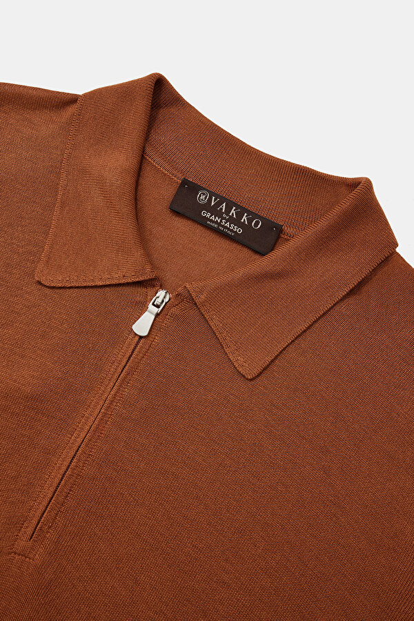 ORANGE POLO NECK SHORT SLEEVE TSHIRT 7