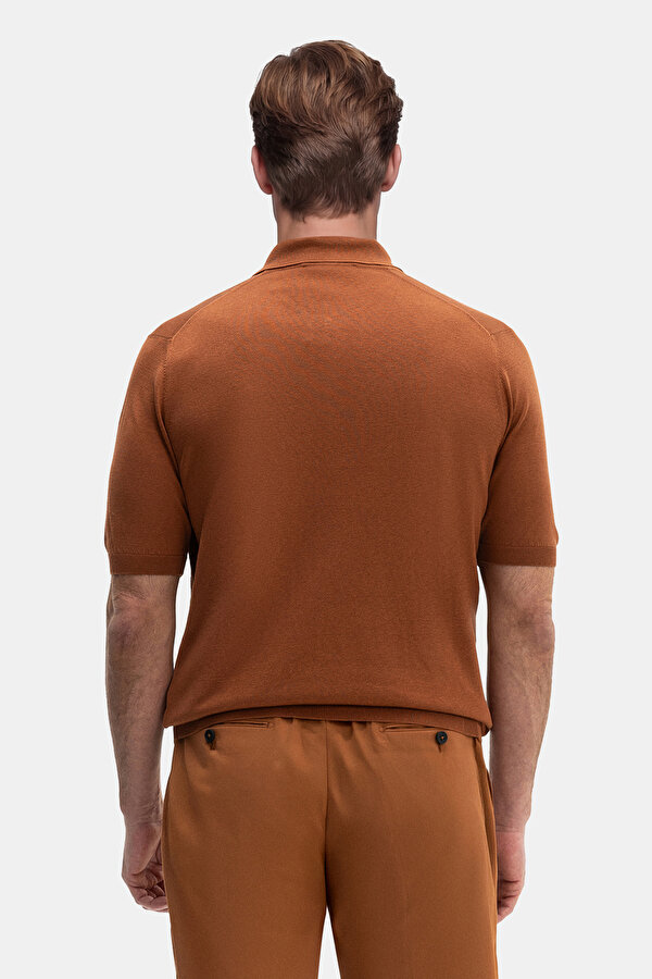 ORANGE POLO NECK SHORT SLEEVE TSHIRT 2