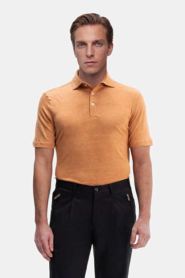 POLO YAKALI KISA KOL KETEN T-SHIRT