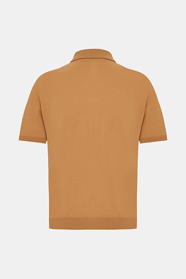 DARK ORANGE POLO NECK SHORT SLEEVE TSHIRT 7