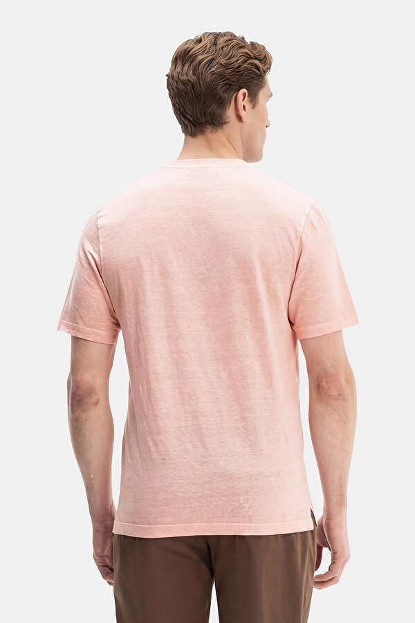 LIGHT PINK BICYCLE COLLAR SHORT SLEEVE TSHIRT 2