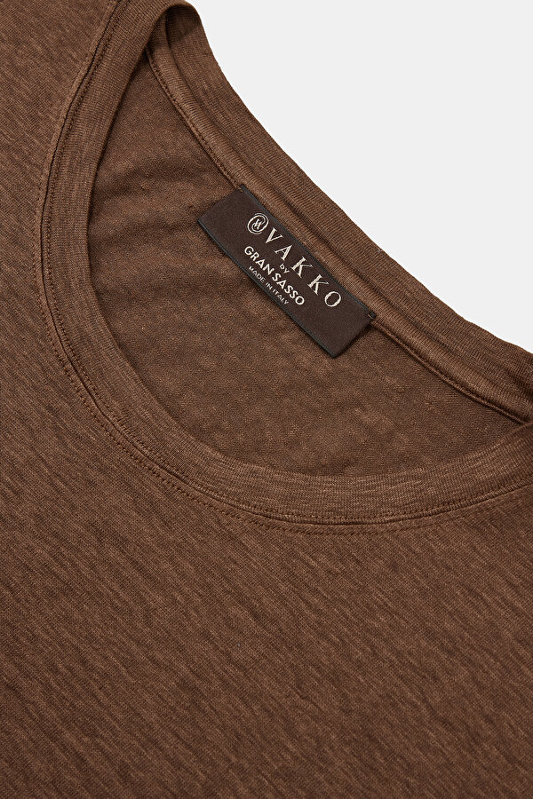 BROWN BICYCLE COLLAR SHORT SLEEVE TSHIRT 7