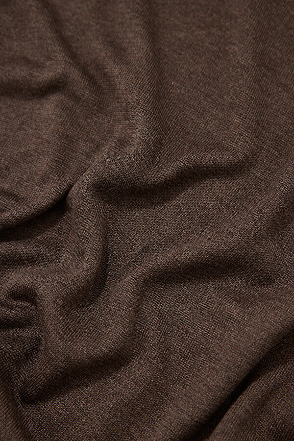 BROWN POLO NECK SHORT SLEEVE TSHIRT 7
