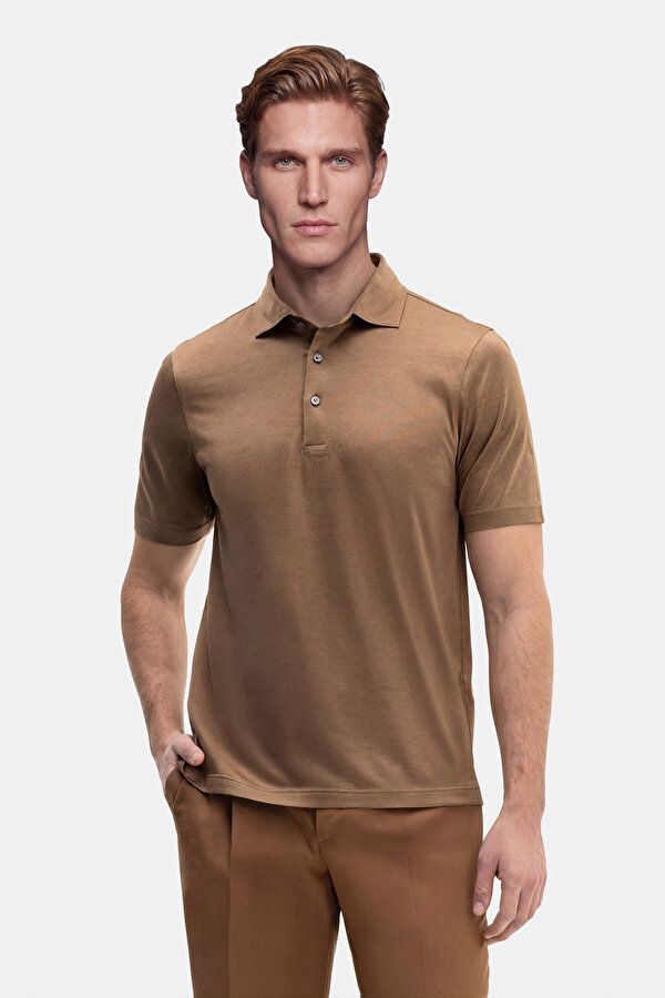 POLO YAKALI KISA KOL İPEK TSHIRT