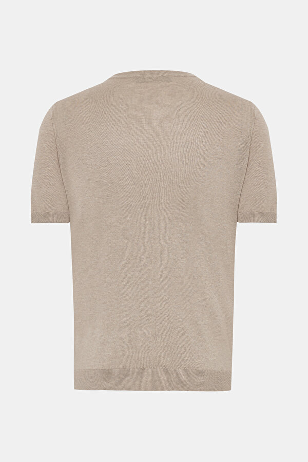 BEIGE BICYCLE COLLAR SHORT SLEEVE TSHIRT 7