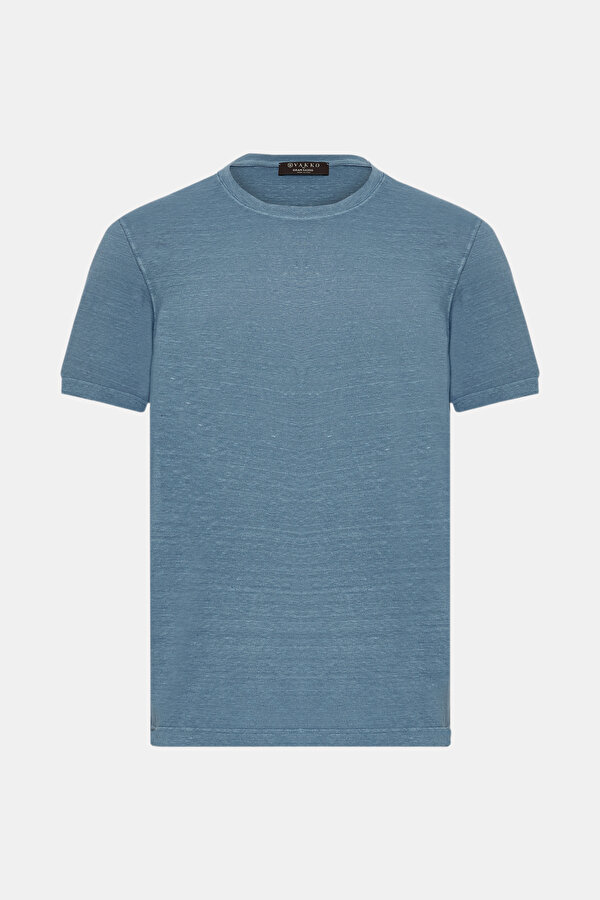 DARK BLUE BICYCLE COLLAR SHORT SLEEVE TSHIRT 6