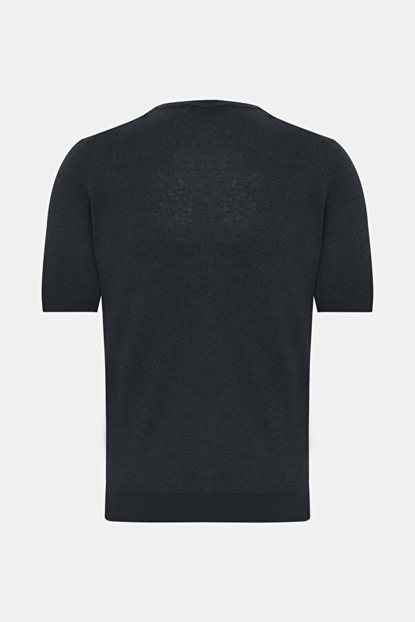 NAVY BLUE BICYCLE COLLAR SHORT SLEEVE TSHIRT 6
