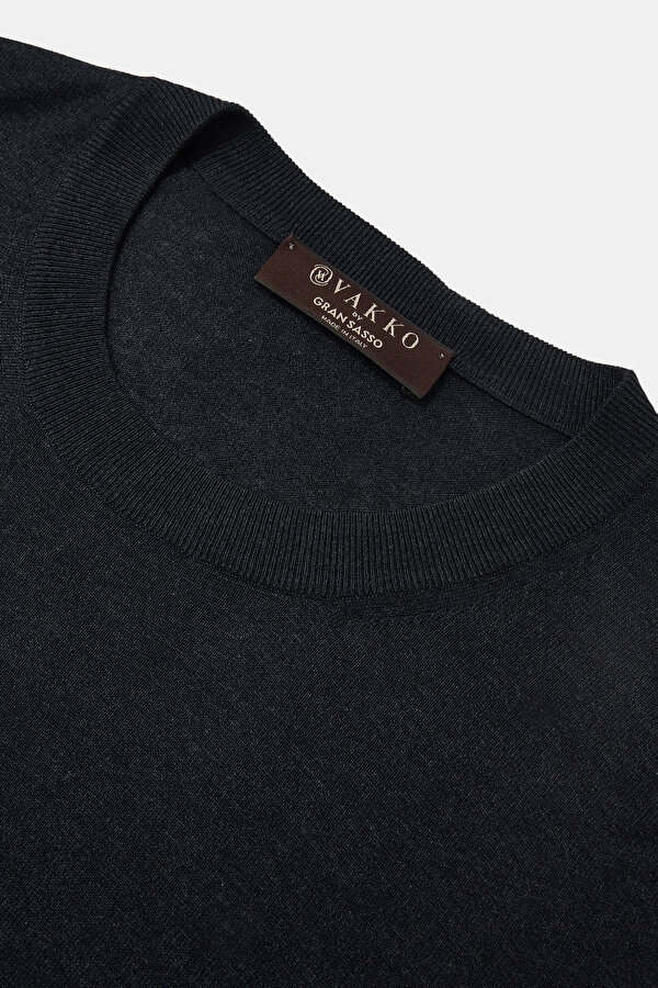 NAVY BLUE BICYCLE COLLAR SHORT SLEEVE TSHIRT 7
