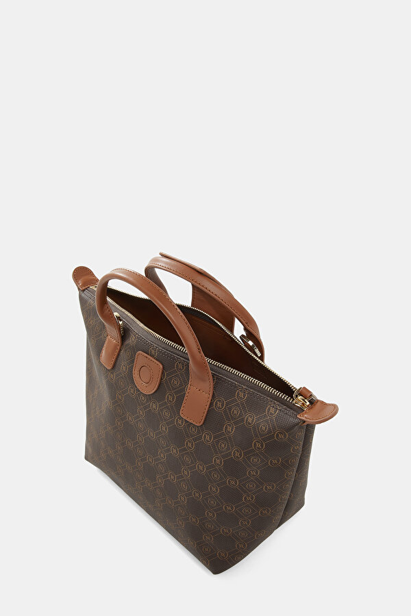 TAN MONOGRAM BAG 6