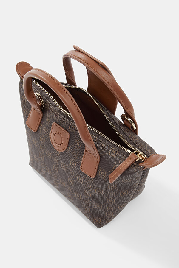 TAN MONOGRAM BAG 6