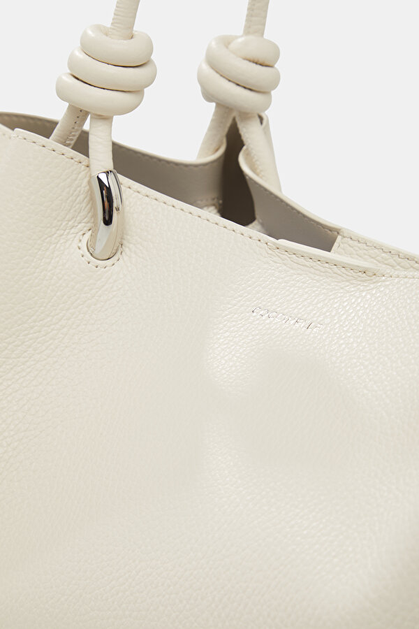 ECRU LEATHER BAG 7