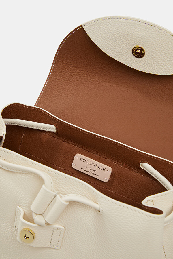 ECRU LEATHER BAG 6